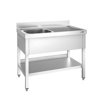 GGM Gastro | RVS spoeltafel PREMIUM - 1200x700mm - met |, Verzenden, Nieuw in verpakking, RVS Meubilair