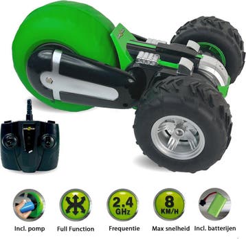 Gear2Play RC Air Rebound Stuntauto op 3 wielen - Bestuurbare, Ophalen of Verzenden, Zo goed als nieuw