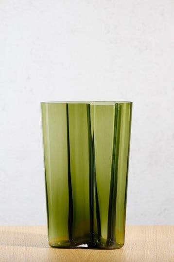 Iittala - Alvar Aalto - Vaas - Savoy 251mm - mosgroen - Glas