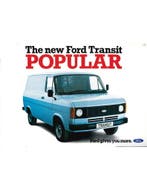 1981 FORD TRANSIT POPULAR BROCHURE ENGELS, Nieuw, Author