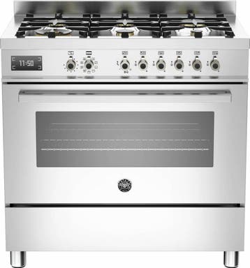 BERTAZZONI PRO906MFESXT Fornuis 90 cm3595.50, Ophalen of Verzenden, Nieuw, Vrijstaand, Energieklasse A of zuiniger