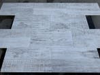 Veiling - 41,60 M2 Gecoate Tegel Houtlook White 40x80x4 Cm, Tuin en Terras, Nieuw