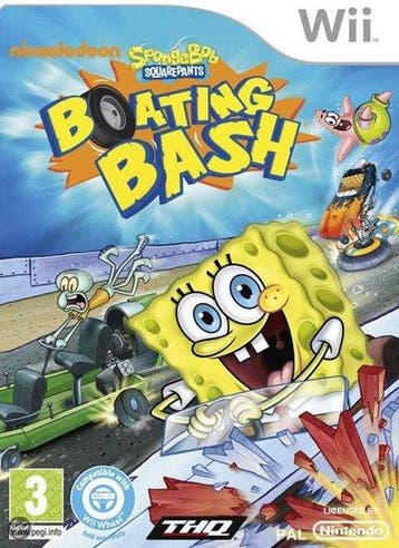 Nickelodeon SpongeBob Squarepants Boten Bots Race [Wii], Ophalen of Verzenden, Zo goed als nieuw