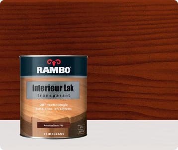 RAMBO INTERIEUR - VLOER LAK TRANSPARANT ZIJDEGLANS - Kolo..., Overige kleuren, Nieuw, Ophalen of Verzenden, Lak