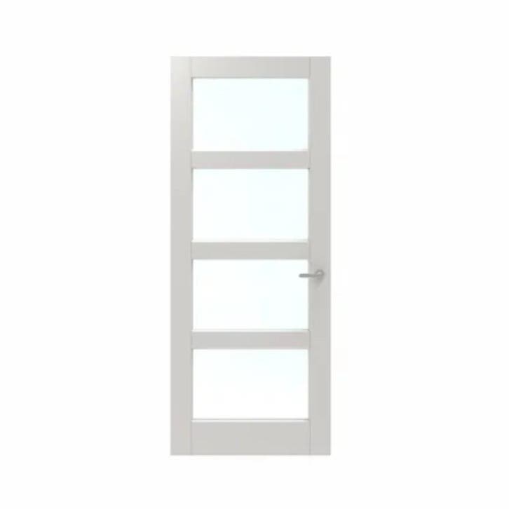 Lundia binnendeur Sanne 93x231,5 (Wit, Opdek linksdraaiend), Doe-het-zelf en Verbouw, Deuren en Horren, Nieuw, Glas, Binnendeur