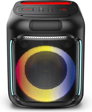 Lenco PA-KING - Draadloze Bluetooth Party Speaker - Met Verl, Verzenden, Zo goed als nieuw