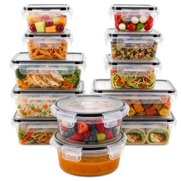 Vershoudbakjes Set 12 Stuks – Meal Prep Bakjes met Deksel –, Ophalen of Verzenden, Nieuw