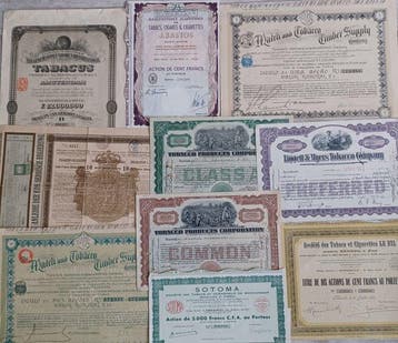 diverse landen. 10 x Tobacco Companies a.o BASTOS - 1925 -