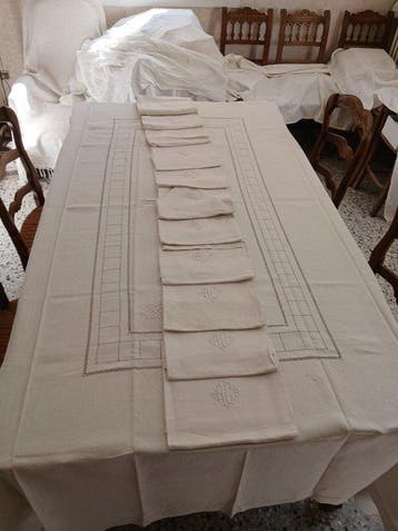 Tafelkleed (12) - 250 cm - 175 cm - Franse tafelservice