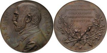 Brons medaille 1901 Medicina in nummis Nederland, Verzenden