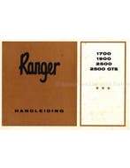 1972 RANGER 1700 | 1900 | 2500 | 2500 GTS INSTRUCTIEBOEKJE