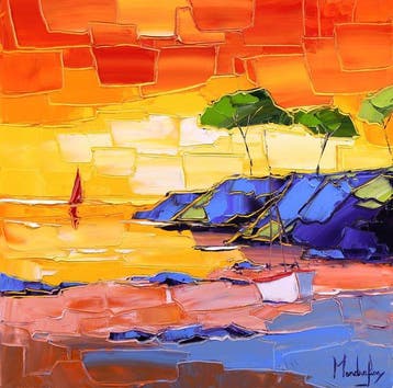 Caroline Mandrafina - Pfleger  La voile rouge au retour