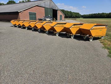 Kiepbak kantelbak spanenbak heftruck 300 liter, Voorzetapparatuur