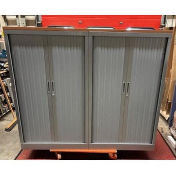 (MDK-107266) Set van 2 opbergkasten met kersenhouten topb..., Ophalen of Verzenden, Gebruikt