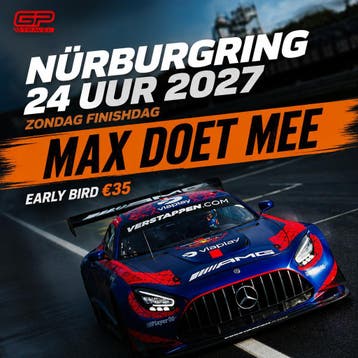 Max op de Nürburgring - zondag 30 mei 2027, Tickets en Kaartjes