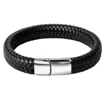 Fako Bijoux - Armband Leer - Gevlochten - Vlecht - Layer, Sieraden, Tassen en Uiterlijk, Verzenden, Nieuw