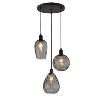 Design Hanglamp - Smoke - Almira, Verzenden, Nieuw, Glas