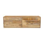 Tv-meubel Mangohout Zwevend Vigo 120 cm, Verzenden, Nieuw, Overige houtsoorten, Industriële meubels