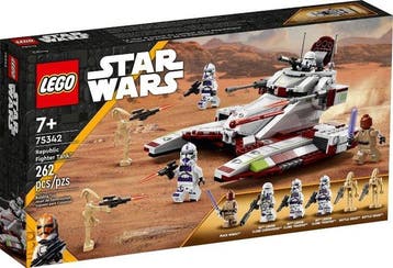 Lego Set - 75342 - Star Wars - Republic Fighter Tank -, Kinderen en Baby's, Speelgoed | Duplo en Lego, Nieuw