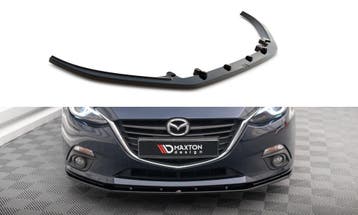 Voorspoiler Mazda 3 Mk3 2013 - 2016 Maxton Glans Zwart, Ophalen of Verzenden, Nieuw