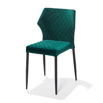 Stoel Louis | Brandvertragend | Groen | Velours | Stapelbaar, Verzenden, Nieuw in verpakking