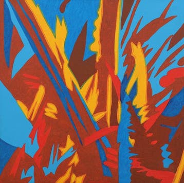 Kuno Schiefer (1948-1992) - Zig-zag, Antiek en Kunst, Kunst | Schilderijen | Modern