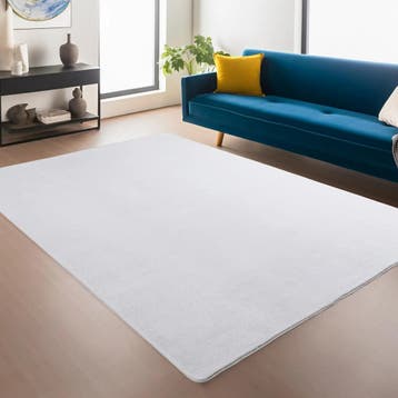Wasbaar Vloerkleed | Joy | Uni | Wit | 140x200 cm, Verzenden, Nieuw