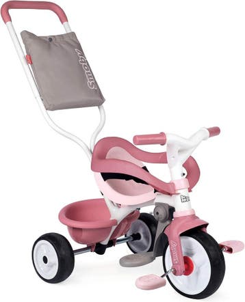 Kinder Driewieler - Roze | 54% Korting | Nieuwstaat, Ophalen of Verzenden, Gebruikt, Smoby, Verstelbare zitting
