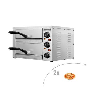 GGM Gastro | Mini pizza-oven - 475x560x335mm - 2 kamers - |, Verzenden, Nieuw in verpakking, Ovens, Magnetrons en Steamers