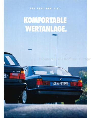 1993 BMW 5 SERIE SEDAN | TOURING BROCHURE DUITS, Nieuw, BMW, Author