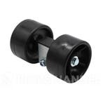 Rollenset 2 rubberen rollen op kantelblokje 40 mm, Ophalen of Verzenden, Nieuw