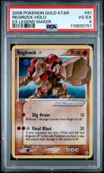 Regirock Gold Star (LM 91) PSA 4, Ophalen of Verzenden, Nieuw