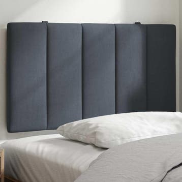 vidaXL Hoofdbordkussen Hanko 80 cm fluweel donkergrijs, Verzenden, Nieuw, Grijs, Stof