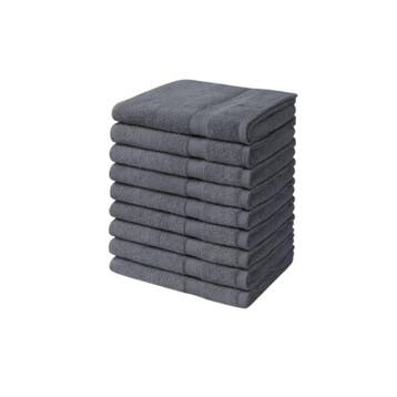 Handdoeken 50×100 cm – Set van 10 – 400 g/m² - Antraciet, Verzenden, Nieuw