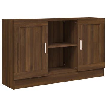 Dressoir 120cm - Bruin Eiken | Retourdeal 34% Korting, 100 tot 150 cm, Ophalen of Verzenden, Zo goed als nieuw, Met lade(s)