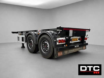 Pacton 20ft. containerchassis | geschoopeerd | ADR vbereid, Aanhangers en Opleggers