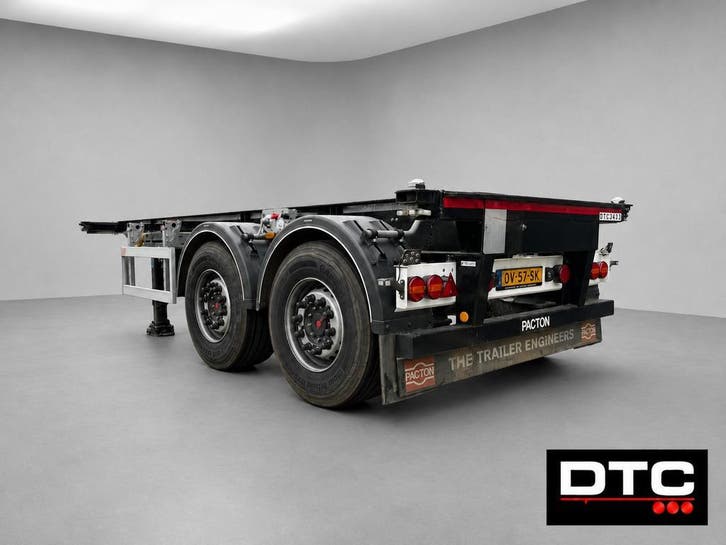 Pacton 20ft. containerchassis | geschoopeerd | ADR vbereid, Auto's, Vrachtwagens, Aanhangers en Opleggers