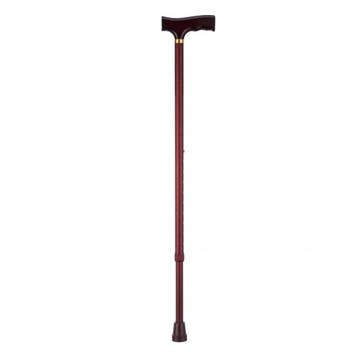 Wandelstok aluminium - mahonie, Ophalen of Verzenden, Nieuw
