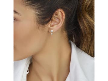Marie-Celeste Oorhangers - Zirkonia - 14k Geelgoud - 8mm x, Verzenden, Zo goed als nieuw