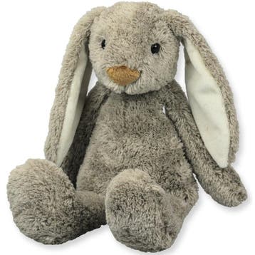 Inware konijn/haas knuffel - pluche - grijs - zittend - 22, Verzenden, Nieuw