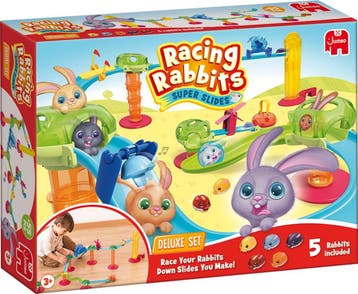 Jumbo - Racing Rabbits - Deluxe Set - Knikkerbaan vanaf 3, Kinderen en Baby's, Ophalen of Verzenden, Nieuw