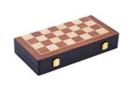 Luxe Schaakspel  hout 38x38 cm met ingelegde velden, Hobby en Vrije tijd, Gezelschapsspellen | Bordspellen, Een of twee spelers