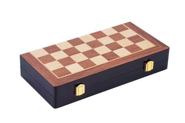 Luxe Schaakspel  hout 38x38 cm met ingelegde velden, Hobby en Vrije tijd, Gezelschapsspellen | Bordspellen, Een of twee spelers