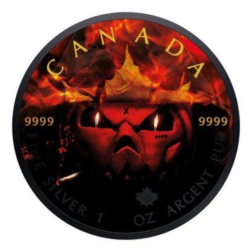 Canada. 5 Dollars 2023 1 oz Canadian Silver Mad Pumpkin