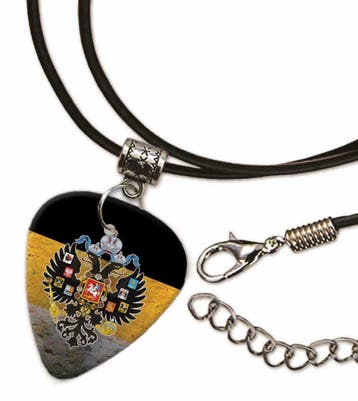 Rusische vlag plectrum ketting, sleutelhanger of oorbellen, Ophalen of Verzenden, Nieuw