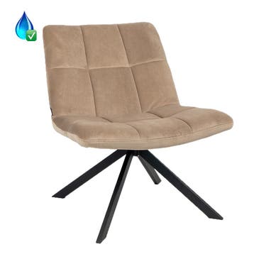 Elvira fauteuil, velvet stof, Overige plaatsen, Ophalen of Verzenden, Nieuw in verpakking, Stoel