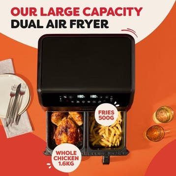 2dekans | Instant Pot Vortex Dual Drawer 8L Airfryer –, Ophalen of Verzenden, Zo goed als nieuw