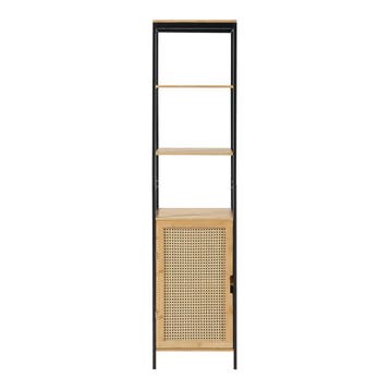 Badkamerkast Tervola kolomkast 172x40x35 cm zwart naturel ro, Verzenden, Nieuw