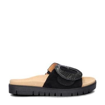 Gabor slippers voor dames in het Zwart, Slippers, Verzenden, Zwart, Gabor