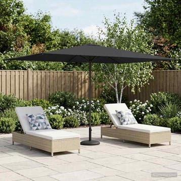 vidaXL Tuinparasol 200 x 300 cm Polyester Rechthoekig, Verzenden, Nieuw, 1 tot 2 meter